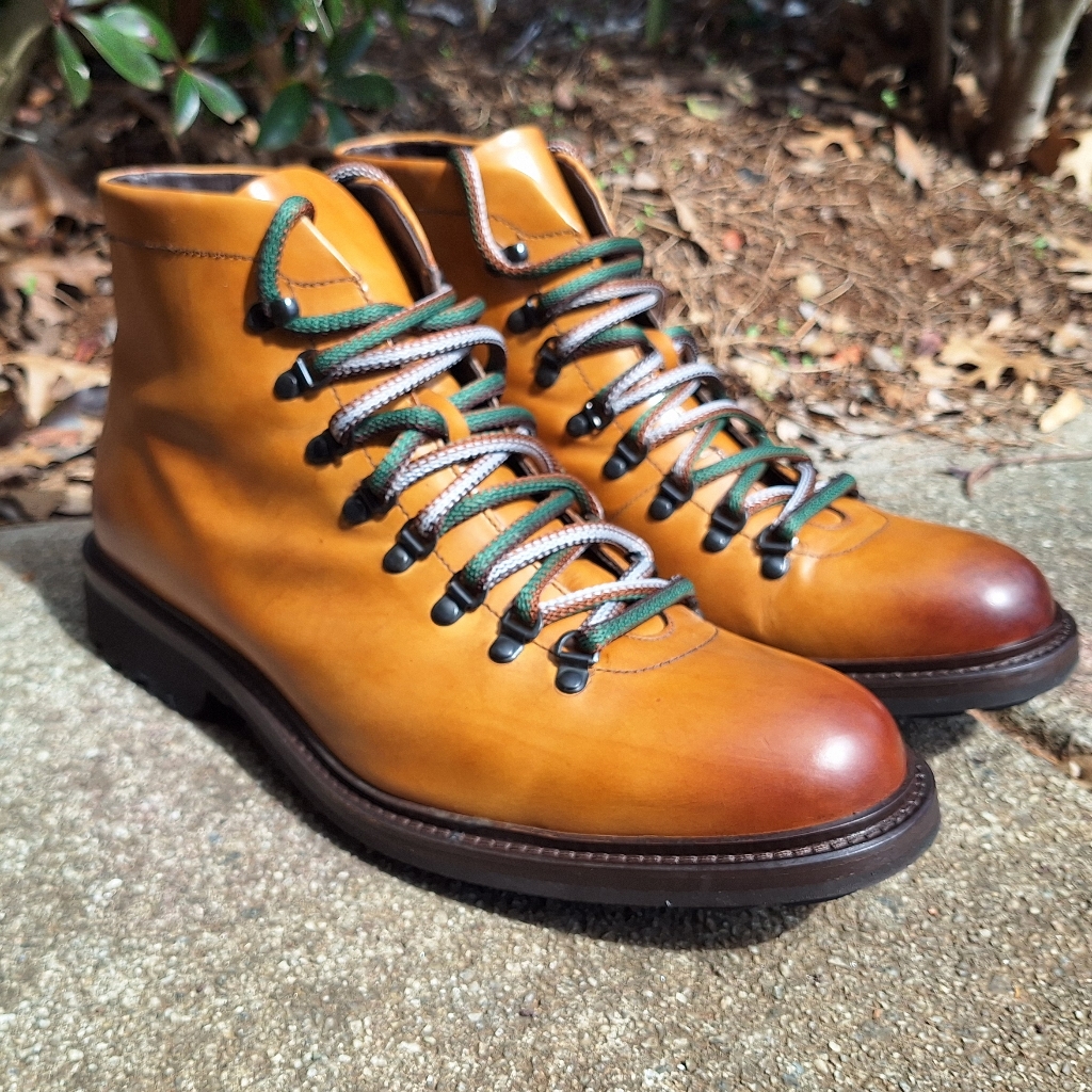 Men's Magnanni Cognac Leather Hiking Boots